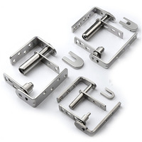 Charnière de porte à rebond automatique en acier inoxydable 304 Trima, plaque composite dissimulée, ouverture bidirectionnelle libre intérieure/extérieure