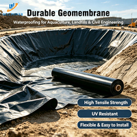 DIYU Vente en gros Géomembrane EPDM 2mm pour bassin, réservoir à poissons, étanchéité, barrage extérieur, dépose d'ordures, durable, écologique, aquaculture moderne