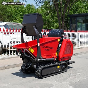 شاحنة قلابة صغيرة من وحيد القرن XN800 ، مجنزرة صغيرة مع مسار مطاطي لحمل المواد الزراعية ومحمل أعمال البستان - Product Image 5