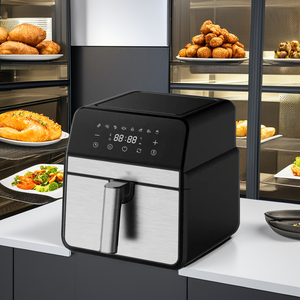 1700W 8.5L capacità di cottura friggitrice ad aria elettrica in acciaio inox friggitrici ad aria cucina Full Screen <span class=keywords><strong>Touch</strong></span> - Product Image 2