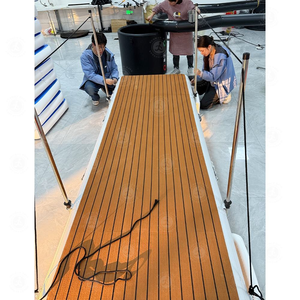 Passerelle flottante gonflable en PVC pour usage commercial, <span class=keywords><strong>rampe</strong></span> d'accès portable pour bateaux en drop-stitch pour marina - Product Image 4