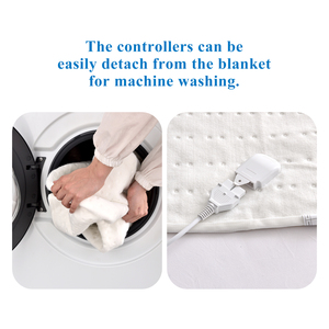 Couverture chauffante en vente chaude, taille double/queen/king, réglage de la température à 3 niveaux, conception à soudure par ultrasons, couverture électrique - Product Image 3