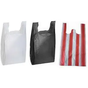 定制杂货购物袋塑料可降解手提袋 - Product Image 1