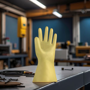 قفازات أمان من اللاتكس مقاس 8 بوصات مع ذراع طويل سميك مع صندوق عمل أصفر مقاوم للقطع - Product Image 4