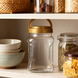 Frasco de Almacenamiento de Plástico Ecológico de Grado Alimenticio de 16 oz con Tapa de Rosca para Galletas, Bocadillos, Comida para Mascotas y Más - Product Image 5