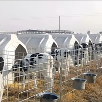 Cabanes pour veaux en plastique durables pour cages à veaux Clapier pour veaux