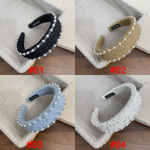 New Pha Lê Sequin Ngọc Trai Phụ Nữ Headband Tiên Tiến Cảm Giác Rộng Cạnh Của Cô Gái Headband Kint Phong Cách Ánh Sáng Sang Trọng Hairband Phụ Kiện - Product Image 5