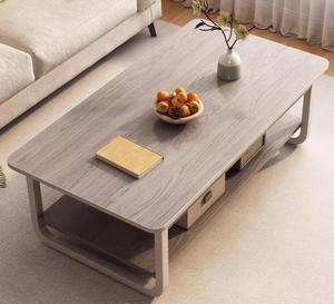 2025 semplice stile moderno tavolino in legno nuovo modello di mobili da soggiorno per piccoli appartamenti case facile divano tè noleggio - Product Image 3