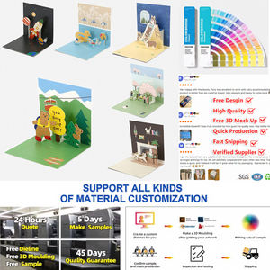 Biglietto d'<span class=keywords><strong>Auguri</strong></span> 3D Personalizzato in Carta Pop, Creativo Fatto a Mano, Colorato e Carino, con Suono per Natale e Capodanno - Product Image 6