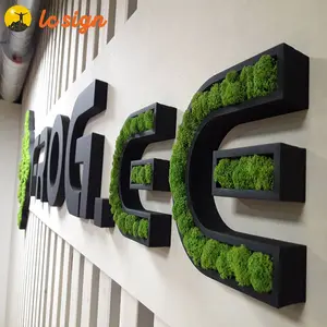 Moss Letters And Number With Lights Preserved Moss Battery Operated Cool Signs Letter Wall Decor