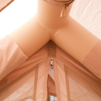 Tente de camping gonflable de 6,3 m² avec grand hublot, quatre saisons, une chambre, portable, imperméable, en tissu Oxford