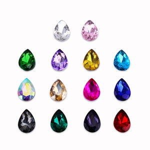 Großhandel Wassertropfen-Kristallrhinestones 10*14mm Pointback Fancy Stone Glasperlen für Nagelkunst und Kleidung - Product Image 3