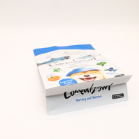 Sacs de stockage refermables de nourriture pour animaux familiers avec fermeture à glissière carrée de logo personnel imprimée personnalisée
