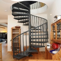 Escalier en spirale industriel préfabriqué en acier Anewson, durable et sécurisé pour entrepôt