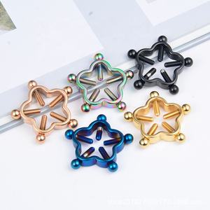 <span class=keywords><strong>Piercing</strong></span> de acero inoxidable para el cuerpo, joyería para el cuerpo, con Clip ajustable en el <span class=keywords><strong>pecho</strong></span>, sin <span class=keywords><strong>Piercing</strong></span>, anillos para pezones de flores, venta al por mayor - Product Image 6