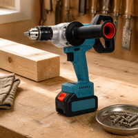 Perceuse-visseuse sans fil pour le bois, le métal et les travaux d'assemblage, avec déclencheur à vitesse variable et deux gammes de vitesses