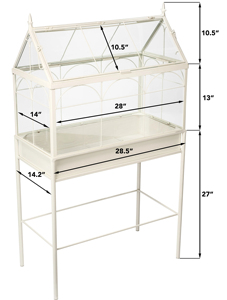Contenedores de vidrio <span class=keywords><strong>para</strong></span> plantas de regalo de jardín interior único y grande, Kit de jardín en caja de metal <span class=keywords><strong>para</strong></span> <span class=keywords><strong>suculentas</strong></span>, cultivo interior - Product Image 4