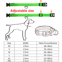 Recharge électronique Pet LED collier de chien réglable Flash colliers pour animaux de compagnie colliers LED réfléchissants nuit Anti-perte chien produits pour chiens pour chiens