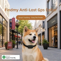 Localisateur de collier pour animaux de compagnie (chats, chiots) - Traceur anti-perte Bluetooth longue portée compatible réseau Find My, prise en charge multilingue, compatible iOS