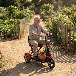 Scooter à 3 roues, léger et pratique, scooter électrique à 3 roues avec rangement facile - Product Image 4