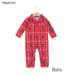 Pas cher prix <span class=keywords><strong>famille</strong></span> correspondant noël PJs impression Plaid respirant thermique Polyester manches longues 2025 cadeau hommes femmes enfants bébé - Product Image 4
