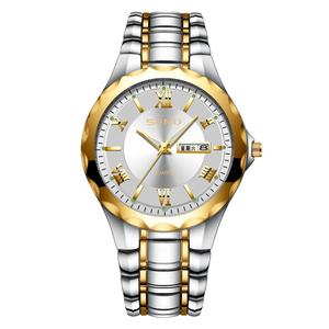 Montres à quartz étanches de luxe pour hommes, personnalisées en gros, avec cadran en verre, en acier inoxydable de haute qualité, lumineuses - Product Image 1