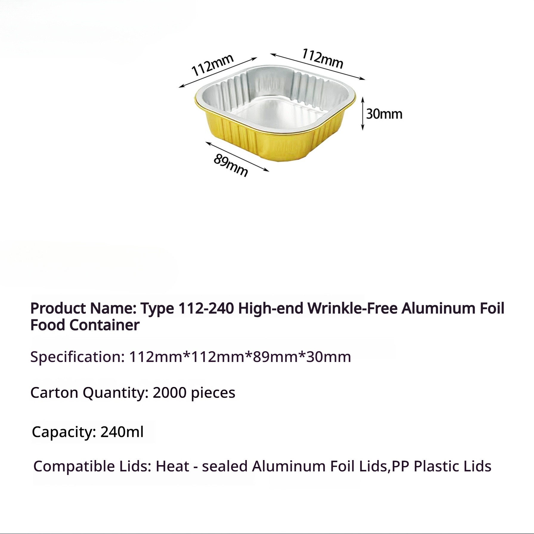 112-240ML 1 pz senza tazza