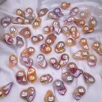 Perles d'eau douce naturelles en gros, grandes perles baroques multicolores de 13-15 mm, brin lâche pour bijoux DIY