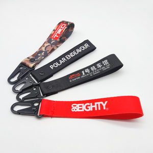 Phổ biến hoạt hình tùy chỉnh dệt Keychain phim hoạt hình logo Key tag Móc chìa khóa thêu Keychain Anime - Product Image 4