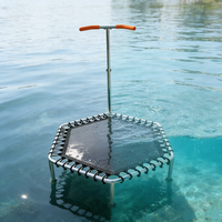 Trampoline aquatique commercial en acier inoxydable à pattes d'araignée, équipement de fitness aquatique sécurisé, rebondisseur pour la thérapie sous-marine pour adultes
