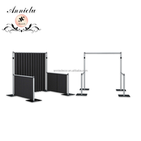 Kit de support de toile de fond réglable ANNIELU avec base pour photographie, salons professionnels et décoration de banquets