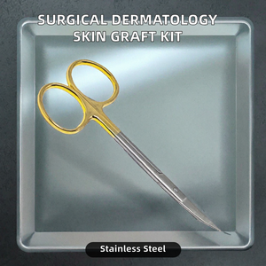 Ensemble d'instruments chirurgicaux de dermatologie en acier inoxydable avec lame de couteau manuelle pour greffe de peau, certifié CE - Product Image 2