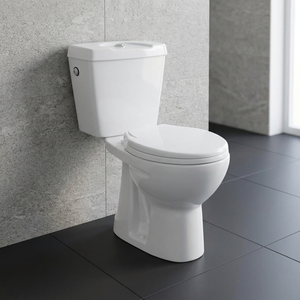 Inodoro de Cerámica Nano Irani de Dos Piezas con Doble Descarga, Montaje en Suelo, Sifón en S, Desodorizante, para Baño de Hotel - Product Image 6