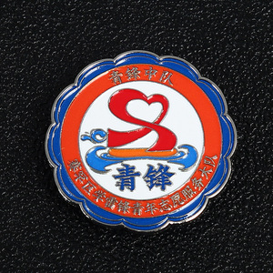 เข็มกลัดโลหะอีนาเมล Yingzhou Metal Badge รุ่นที่ 11 Hwpl ลายกิ่งมะกอกและนกพิราบ พร้อมโลโก้สั่งทำ ของขวัญทางธุรกิจ ตัวล็อคแบบผีเสื้อ - Product Image 3