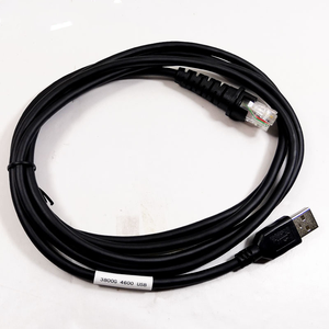 Cable de datos de escáner de código de barras USB recto en espiral de 2M para Honeywell HHP 3800G <span class=keywords><strong>4600G</strong></span> 4800 - Product Image 2
