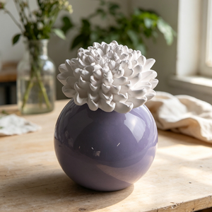 Diffuseur de parfum Finru en céramique avec fleur, parfum d'ambiance pour la maison, huile essentielle, aromathérapie, coffret cadeau, parfum décoratif pour la chambre - Product Image 1