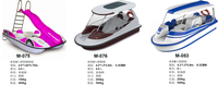 Bateau à moteur électrique moderne et durable en alliage de fer, combinaison de trois jet-skis, bateau à moteur