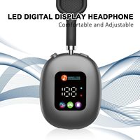 Nouveauté Casque sans fil à réduction de bruit Casque de jeu supra-auriculaire avec panneau LED