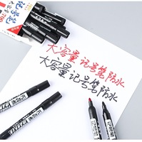 Lot de marqueurs à encre permanente à base d'huile, grande capacité, 3 couleurs, pointes extra-épaisses, imperméables, séchage rapide, papeterie en gros