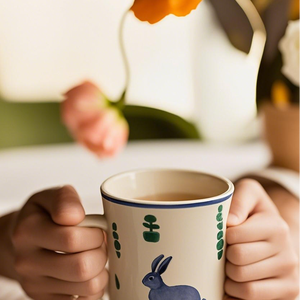 Duyên dáng thỏ thiết kế cao cấp gốm cốc cà phê lý tưởng cho trang trí nội thất tinh tế Cốc Cốc với nghệ thuật tinh tế - Product Image 5