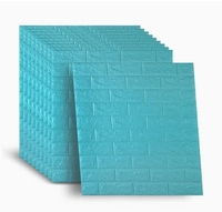 Panneaux muraux en mousse 3D en gros, papier peint auto-adhésif pour la décoration intérieure, autocollant mural en mousse PE, papier peint 3D, décoration intérieure