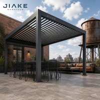 Jiake 6063-T5 Aluminium-Pergola mit Motorisiertem Lamellendach für Industrielle Loft-Dächer, Terrassen, Gärten, Pavillons