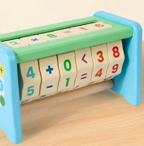 CE CPC Montessori การนับเลขแบบหมุนได้ลูกบาศก์ควบคุมการเรียนรู้ของเล่นคณิตศาสตร์เพื่อการศึกษาสำหรับเด็กวัยหัดเดิน - Product Image 5