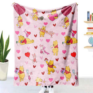 Manta de Sofá Moderna Personalizada de Felpa, Manta con Estampado de Personajes de Osos de Dibujos Animados, Suave, Ecológica y Usable - Product Image 5