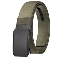 Ceinture tactique à cliquet double couche épaissie pour hommes, ceinture robuste en nylon de 1,5 pouce avec boucle à dégagement rapide