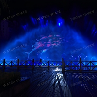Fuente de Agua Comercial Grande para Exteriores de Acero Inoxidable 304, Proyector de Hologramas 3D 5D 7D 9D, Espectáculo Multimedia de Agua
