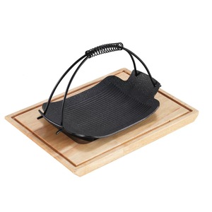 Plat de service créatif et portable en fonte, <span class=keywords><strong>pour</strong></span> cuisson suspendue, grillades, steak, barbecue coréen, usage domestique et restaurant - Product Image 6