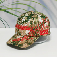 Gorra de Béisbol Deportiva con Camuflaje de Leopardo de Seis Lados, Personalizable, con Tela de Sublimación Térmica y Proceso de Bordado, Directo de Fábrica