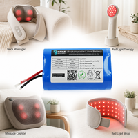 Paket Baterai Li-ion 18650 3.6V 6900mAh 1S2P dengan PCM untuk Alat Pijat Tanpa Kabel Custom OEM