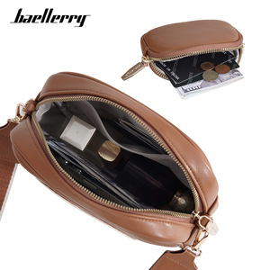 Baellerry Mini Phone Bag Brown Heart Pattern Crossbody Bag For Women Everyday Use - Product Image 2